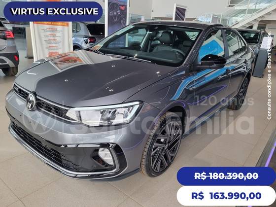 VOLKSWAGEN VIRTUS 1.4 250 TSI EXCLUSIVE AUTOMÁTICO VOLKSWAGEN VIRTUS 1.4 250 TSI EXCLUSIVE AUTOMÁTICO